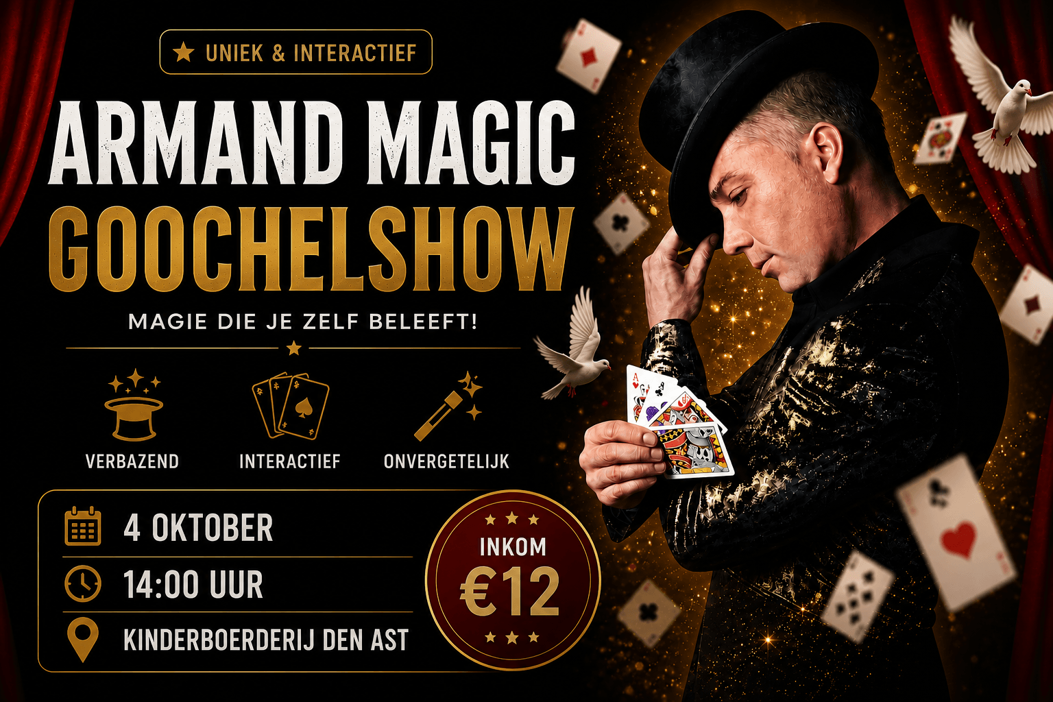 Armand Magic – Magische Gezinsnamiddag in Kinderboerderij Den Ast
